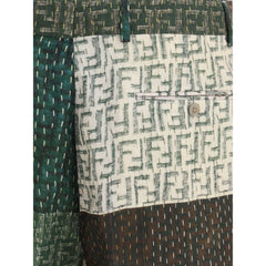 Shorts de linho Fendi