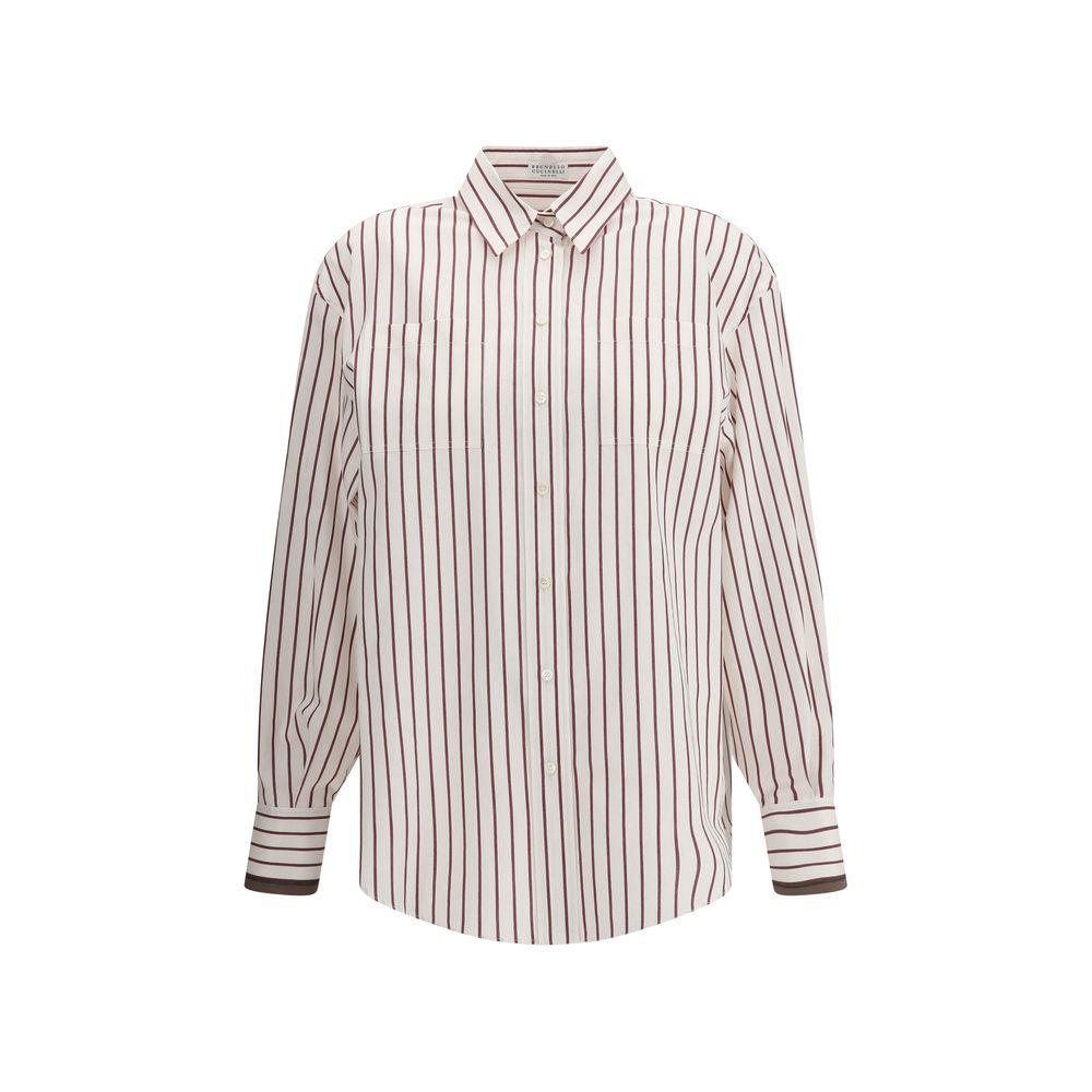 Camisa Listrada Brunello Cucinelli