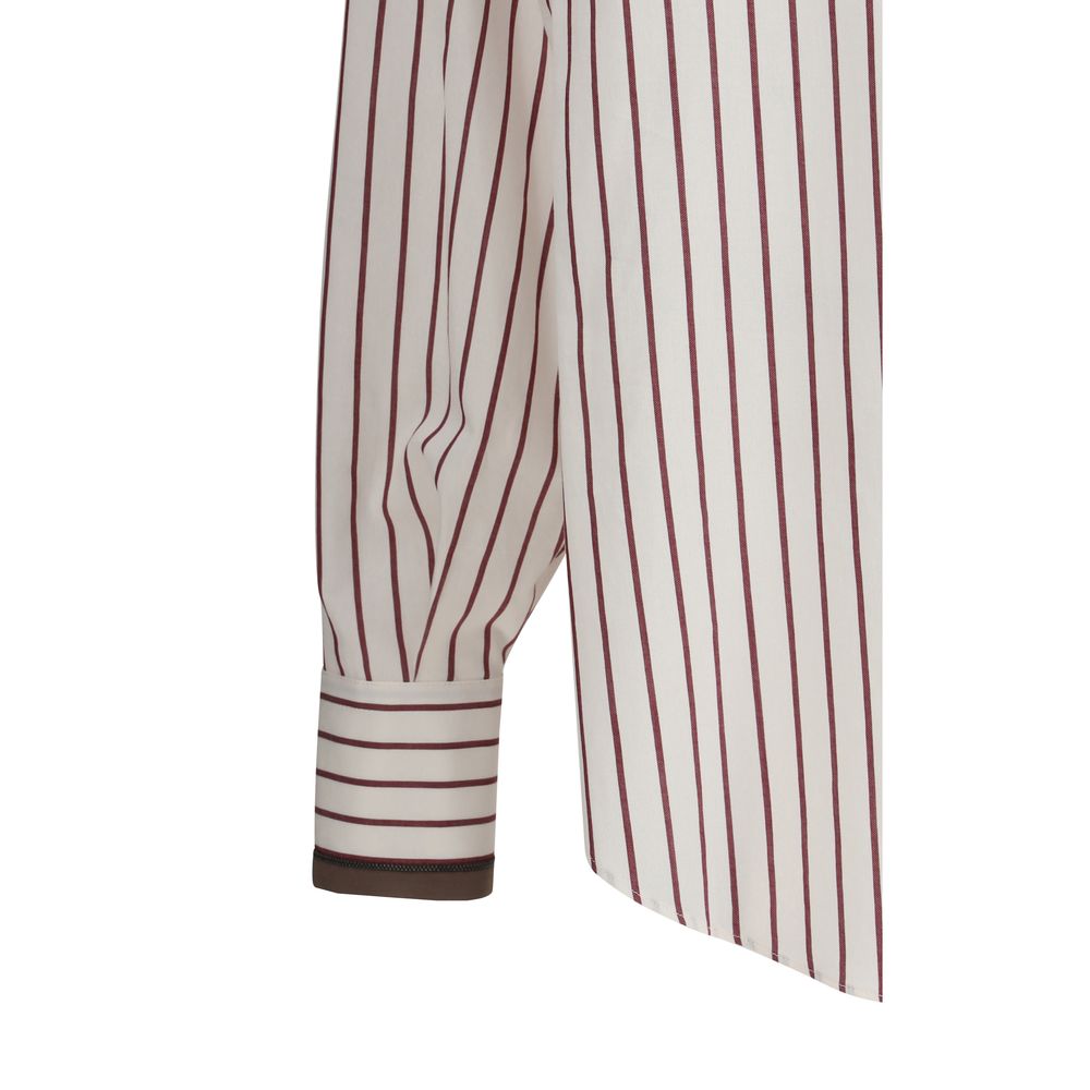 Camisa Listrada Brunello Cucinelli