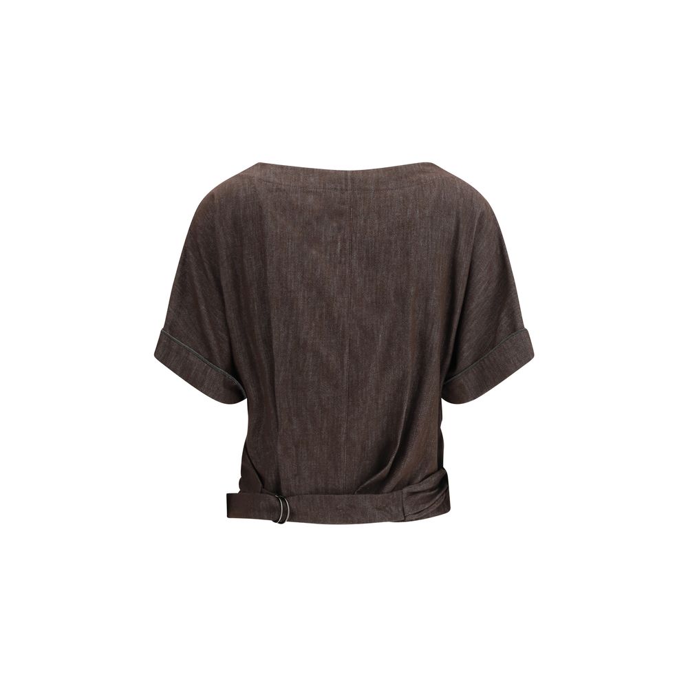 Blusa Carteira Brunello Cucinelli