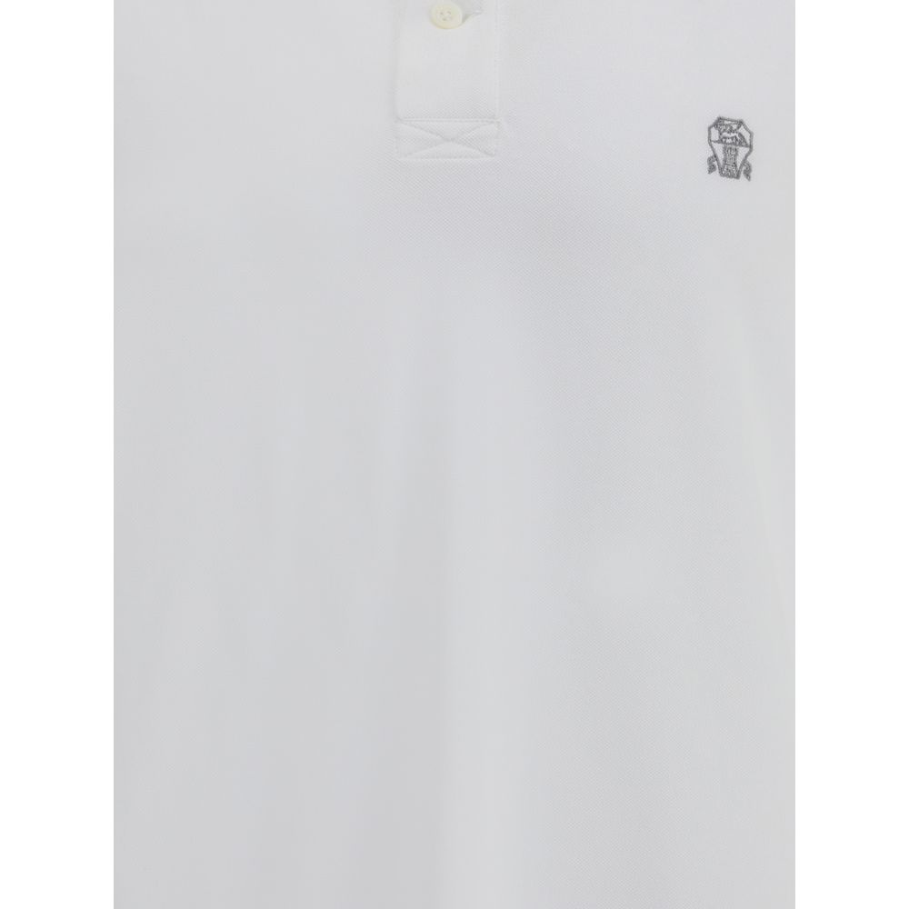 Camisa polo com logotipo Brunello Cucinelli