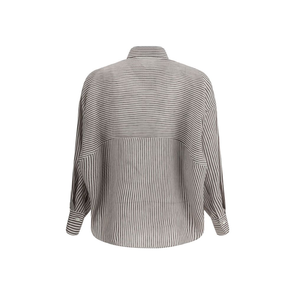 Camisa Listrada Brunello Cucinelli