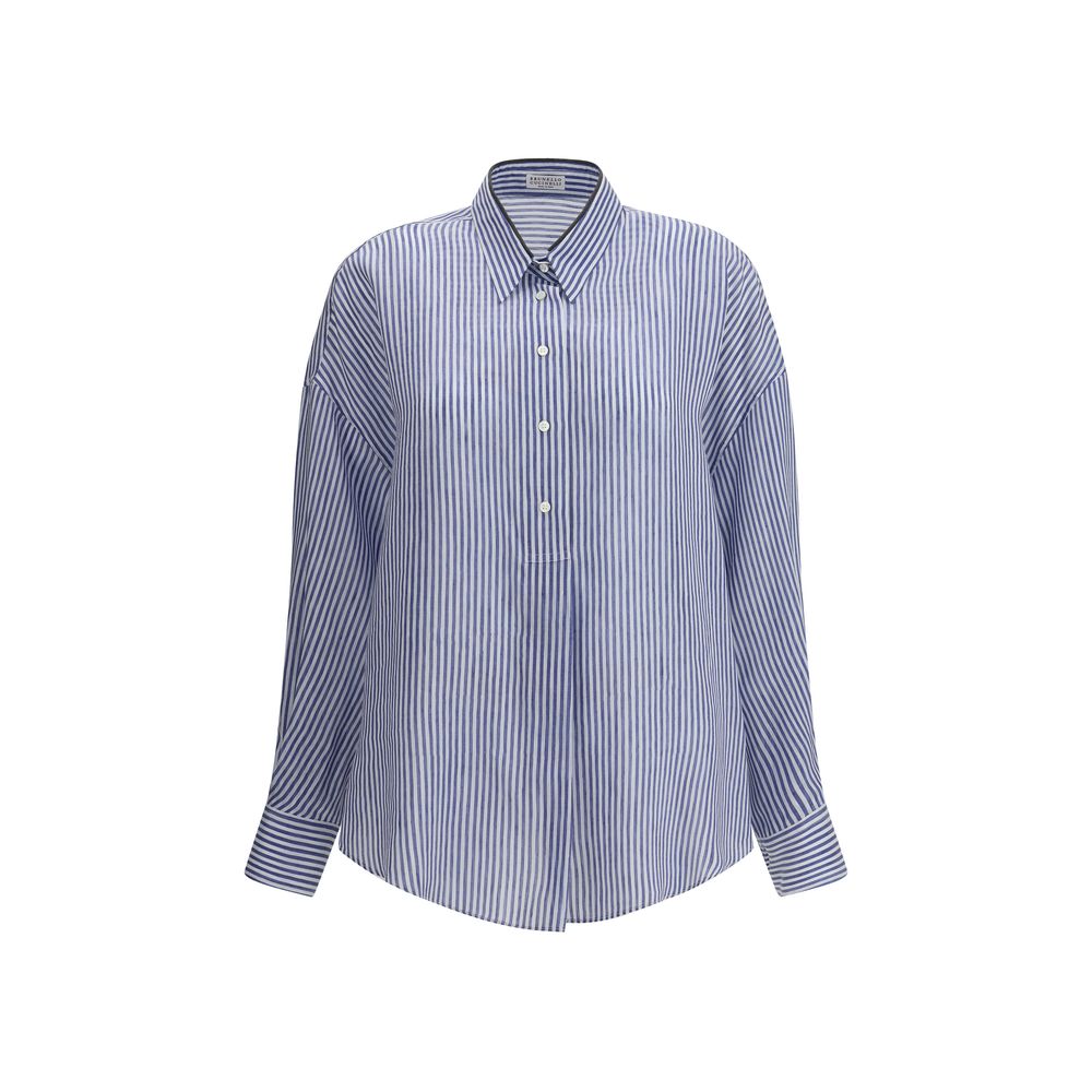 Camisa Listrada Brunello Cucinelli
