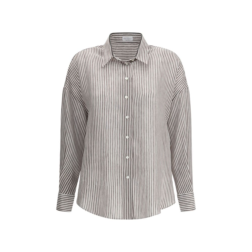 Camisa Listrada Brunello Cucinelli
