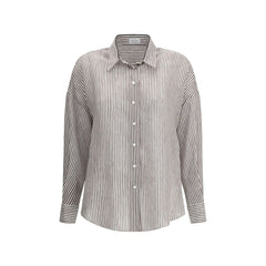 Camisa Listrada Brunello Cucinelli