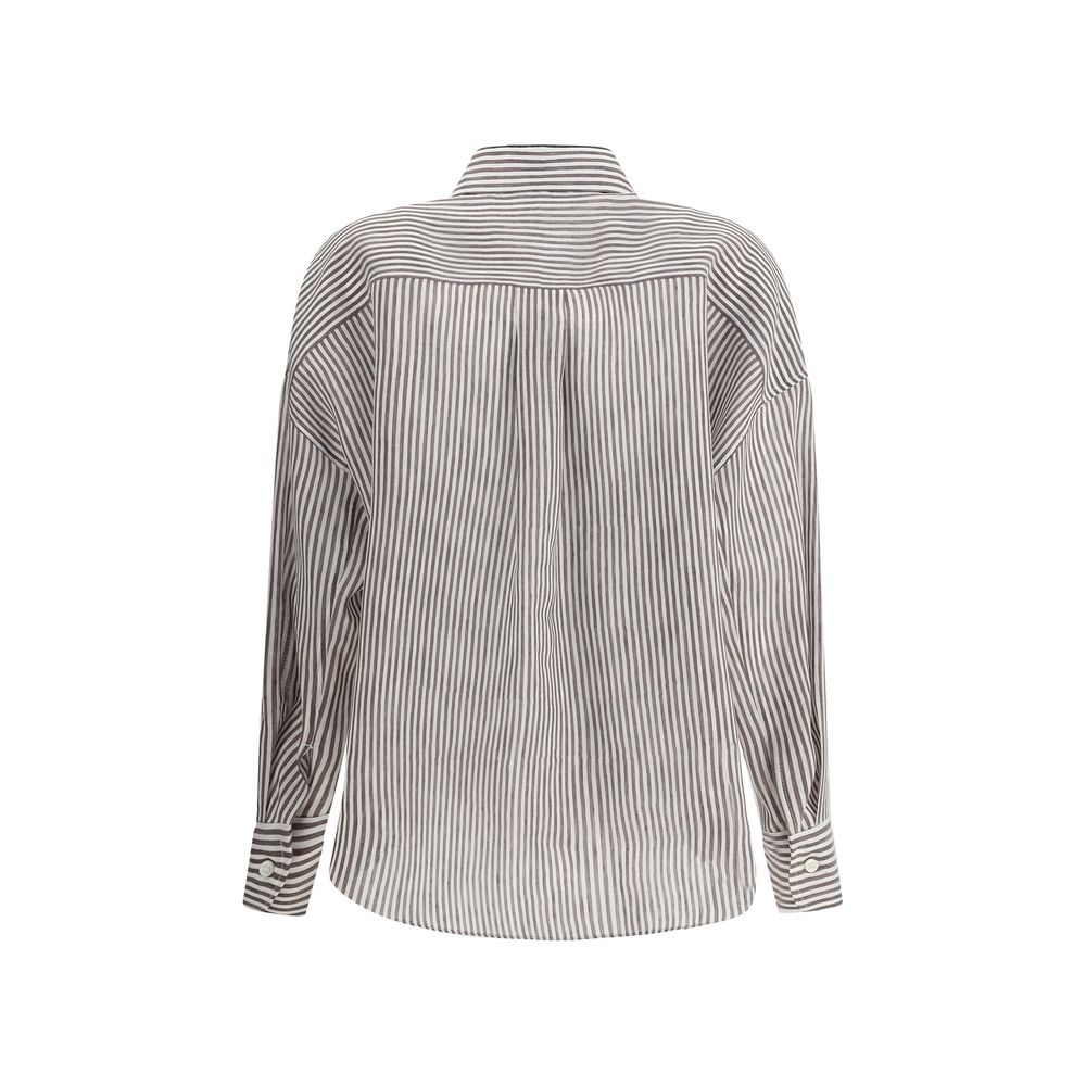 Camisa Listrada Brunello Cucinelli
