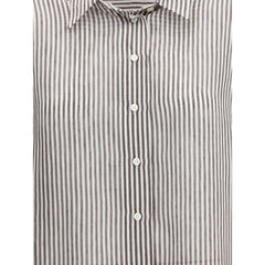 Camisa Listrada Brunello Cucinelli