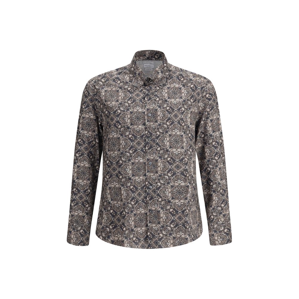 Camisa Brunello Cucinelli com estampa paisley