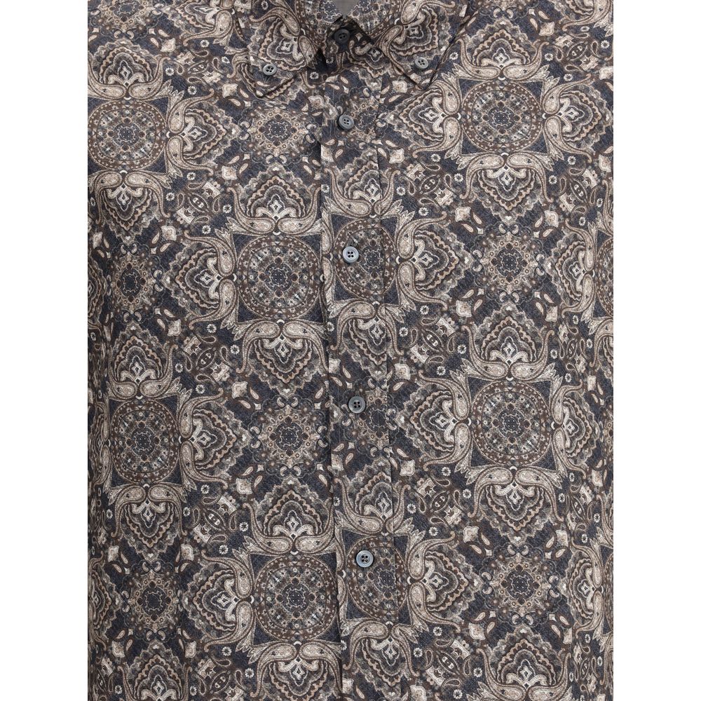 Camisa Brunello Cucinelli com estampa paisley
