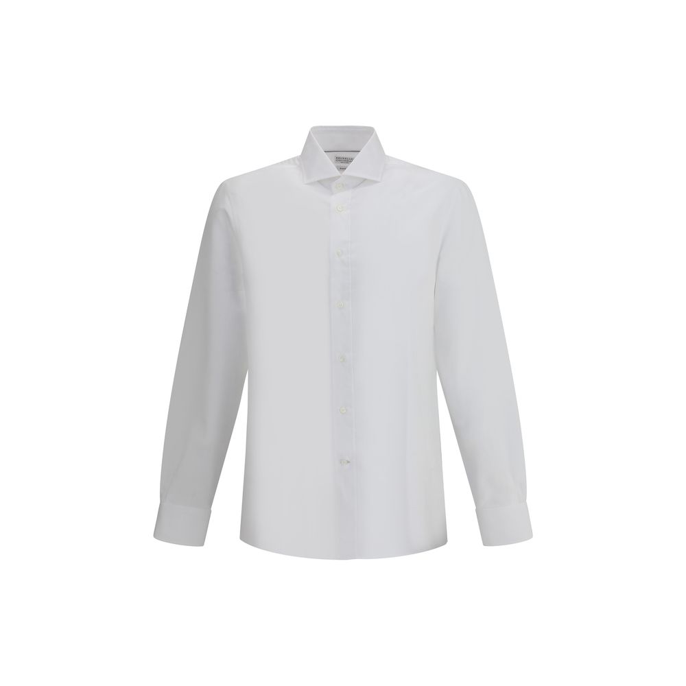 Camisa Brunello Cucinelli de algodão e linho