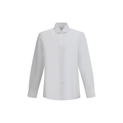 Camisa Brunello Cucinelli de algodão e linho