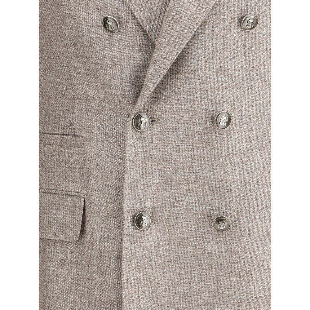 Blazer de linho Brunello Cucinelli
