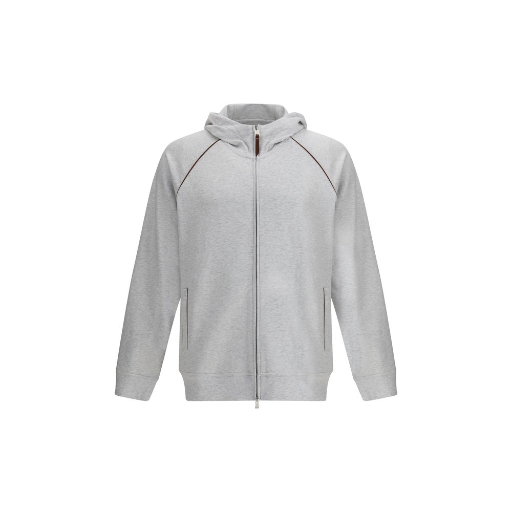 Moletom com capuz de algodão Brunello Cucinelli