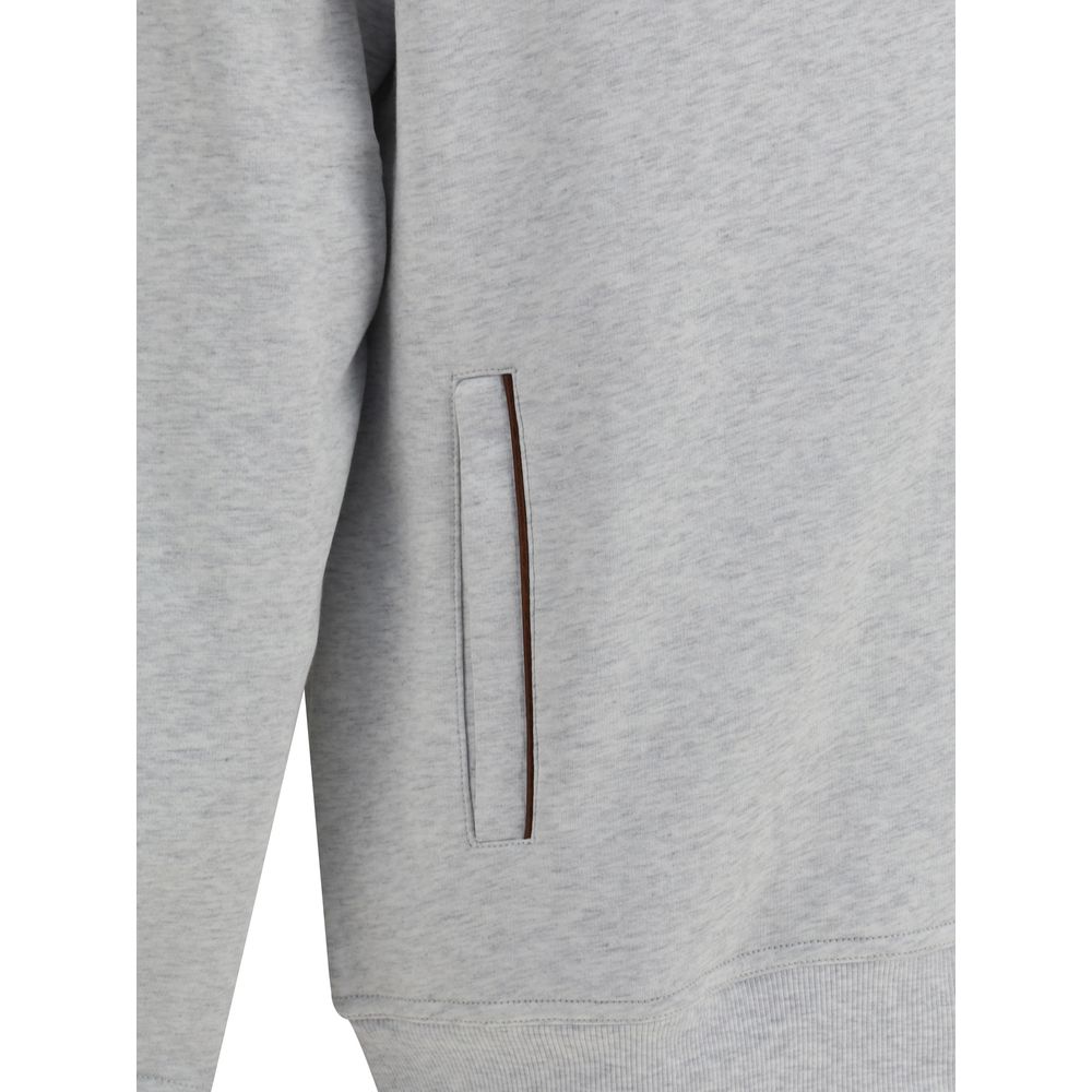 Moletom com capuz de algodão Brunello Cucinelli