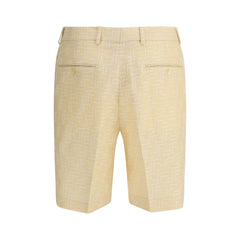 Shorts de linho Fendi