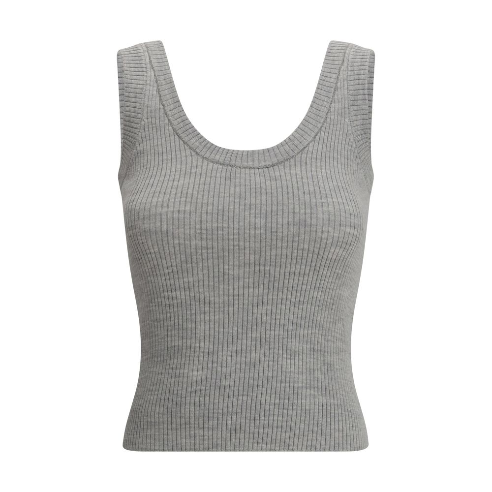 Blusa regata canelada Brunello Cucinelli