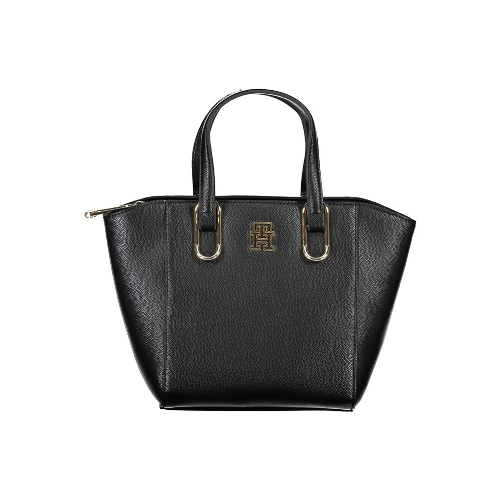 Bolsa Tommy Hilfiger Preta de Polietileno