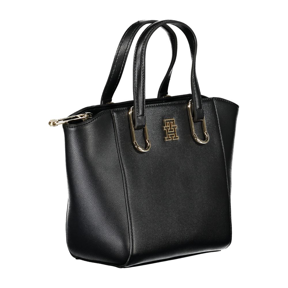 Bolsa Tommy Hilfiger Preta de Polietileno