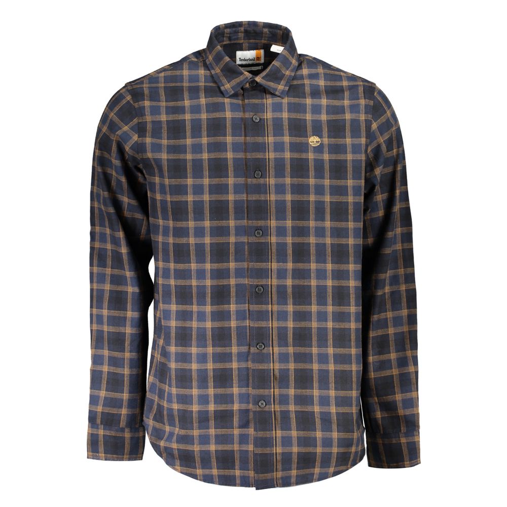 Camisa de algodão azul Timberland