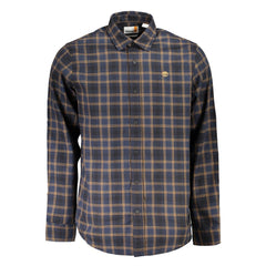 Camisa de algodão azul Timberland
