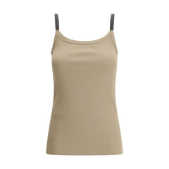 Blusa regata canelada Brunello Cucinelli