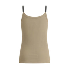Blusa regata canelada Brunello Cucinelli