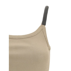 Blusa regata canelada Brunello Cucinelli