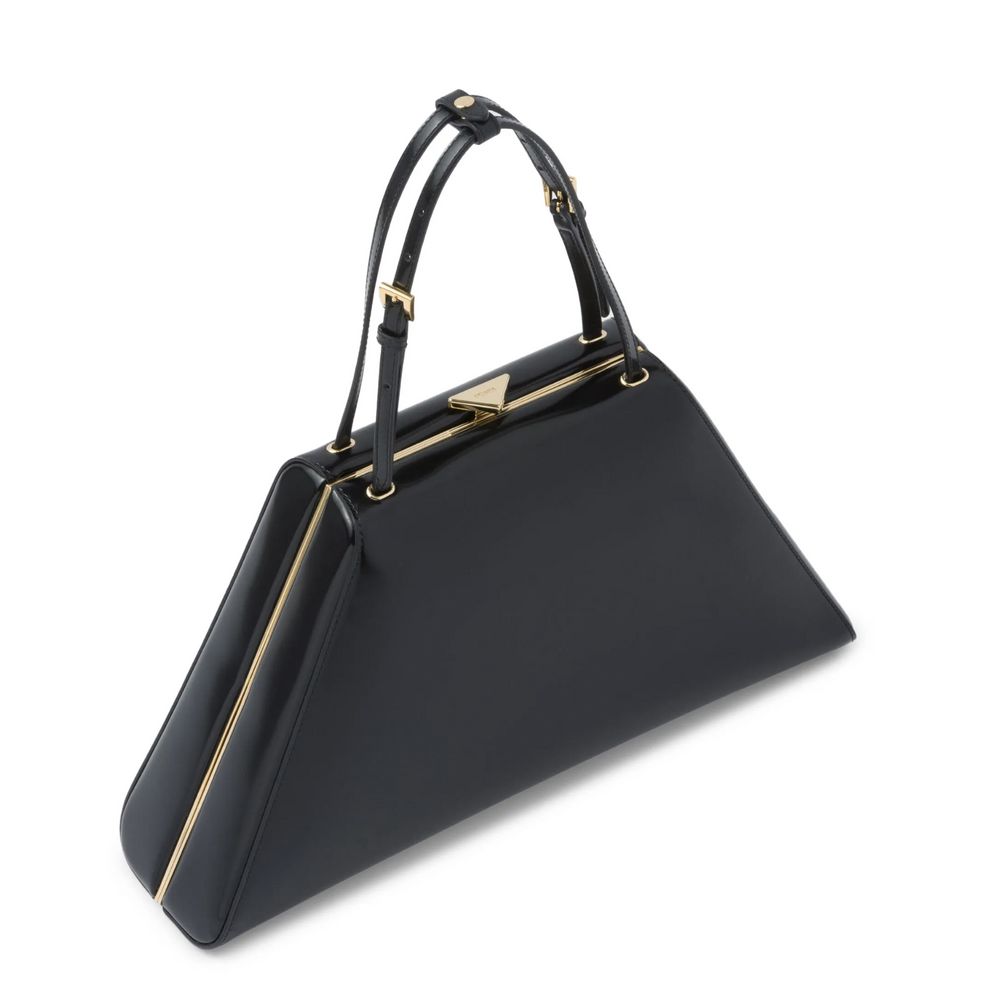 Bolsa Prada de couro preta