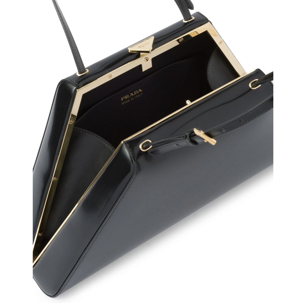 Bolsa Prada de couro preta