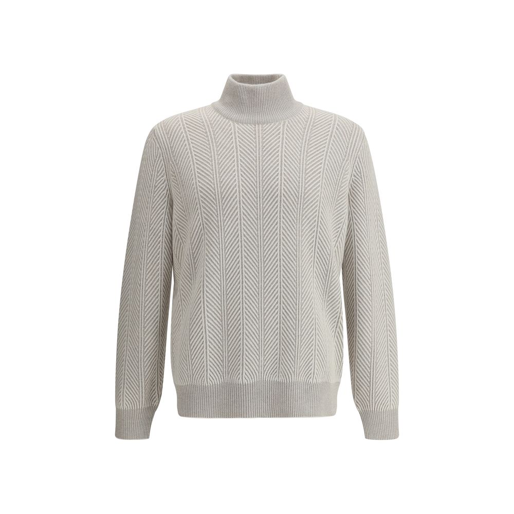 Suéter de gola alta de cashmere Brunello Cucinelli