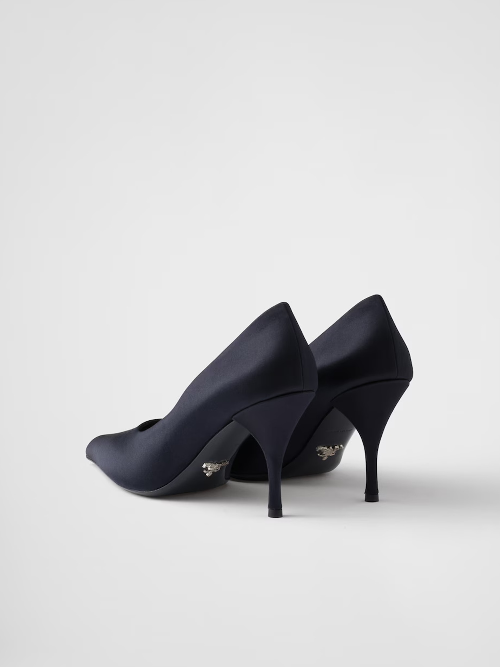 Sapatos Prada de cetim azul