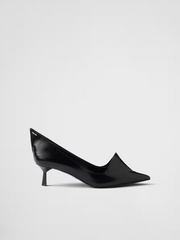 Sapatos Prada de couro escovado preto