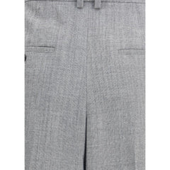 Calças de lã Saint Laurent com pernas largas