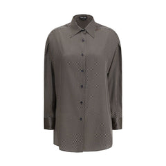 Camisa de seda com bolinhas Tom Ford