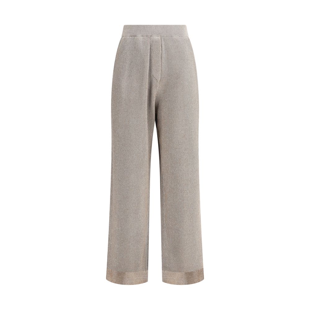 Calça Brunello Cucinelli Canelada em Lurex