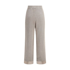 Calça Brunello Cucinelli Canelada em Lurex