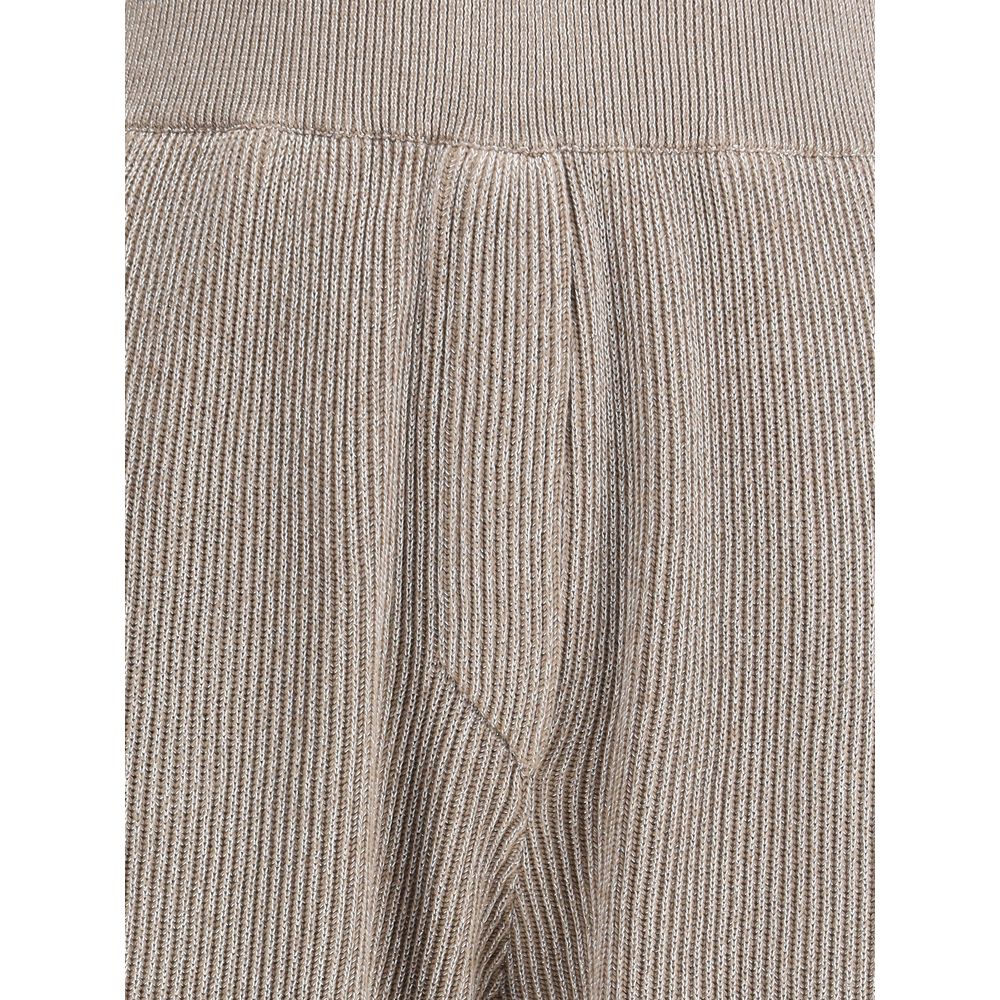 Calça Brunello Cucinelli Canelada em Lurex