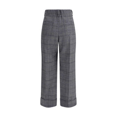 Calça estampada Príncipe de Gales Brunello Cucinelli