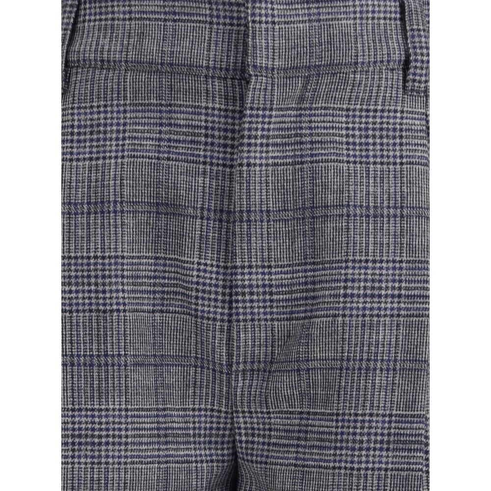 Calça estampada Príncipe de Gales Brunello Cucinelli