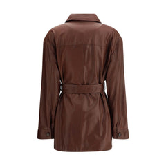 Jaqueta de couro do Saara Brunello Cucinelli