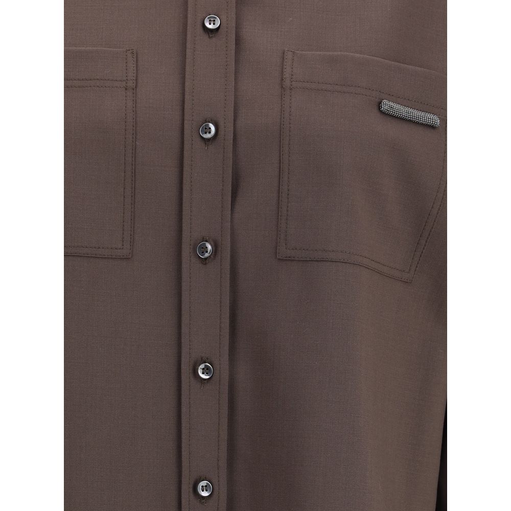 Camisa de lã Brunello Cucinelli