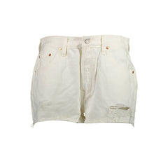 Calça Jeans Levi's Branca de Algodão Feminina