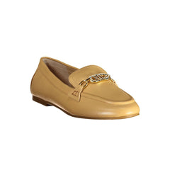 Sapato raso de couro bege Ralph Lauren