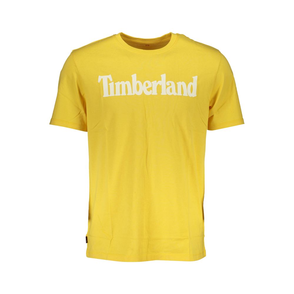 Camiseta Timberland de algodão amarela