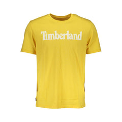 Camiseta Timberland de algodão amarela