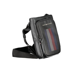 Bolsa de ombro Tommy Hilfiger preta de polietileno