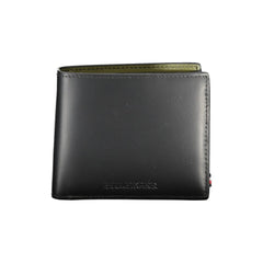 Carteira de couro preta Tommy Hilfiger