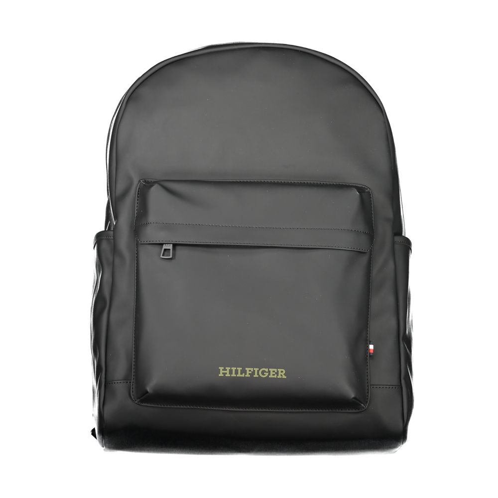 Mochila Tommy Hilfiger de poliéster preta
