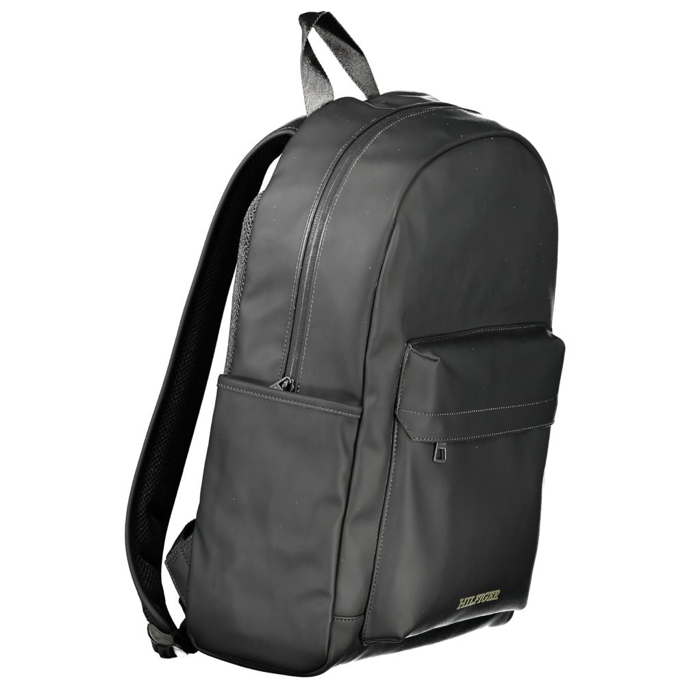 Mochila Tommy Hilfiger de poliéster preta