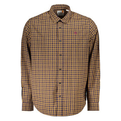 Camisa de algodão amarela Timberland